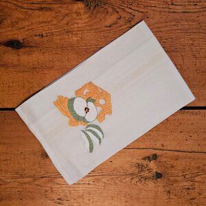 Hand-Embroidered Tea Towel NWOT